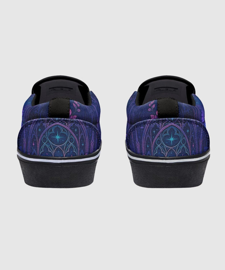 Butterfly Catherdral Slip - On Shoes - The Pagan Grimoire