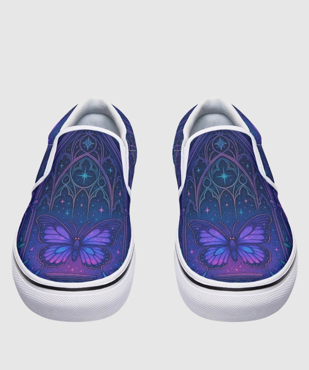 Butterfly Catherdral Slip - On Shoes - The Pagan Grimoire