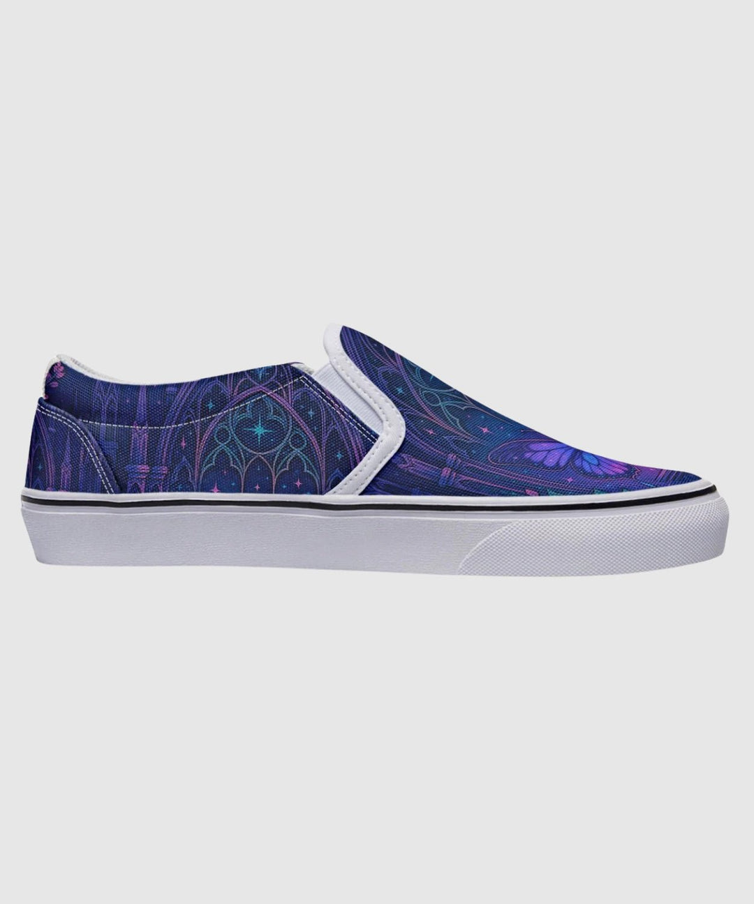 Butterfly Catherdral Slip - On Shoes - The Pagan Grimoire