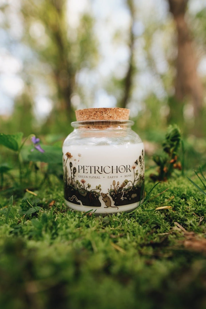 Petrichor | 8oz Apothecary Soy Candle - The Pagan Grimoire