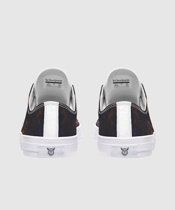 Campfire Ghost Low Tops - The Pagan Grimoire