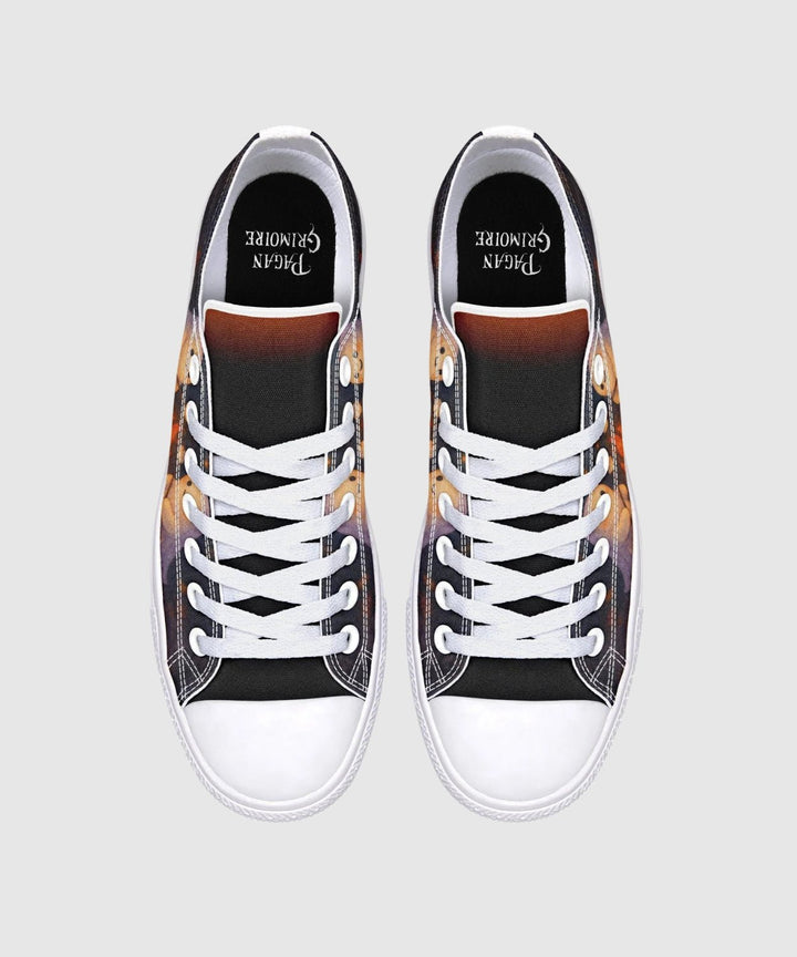 Campfire Ghost Low Tops - The Pagan Grimoire