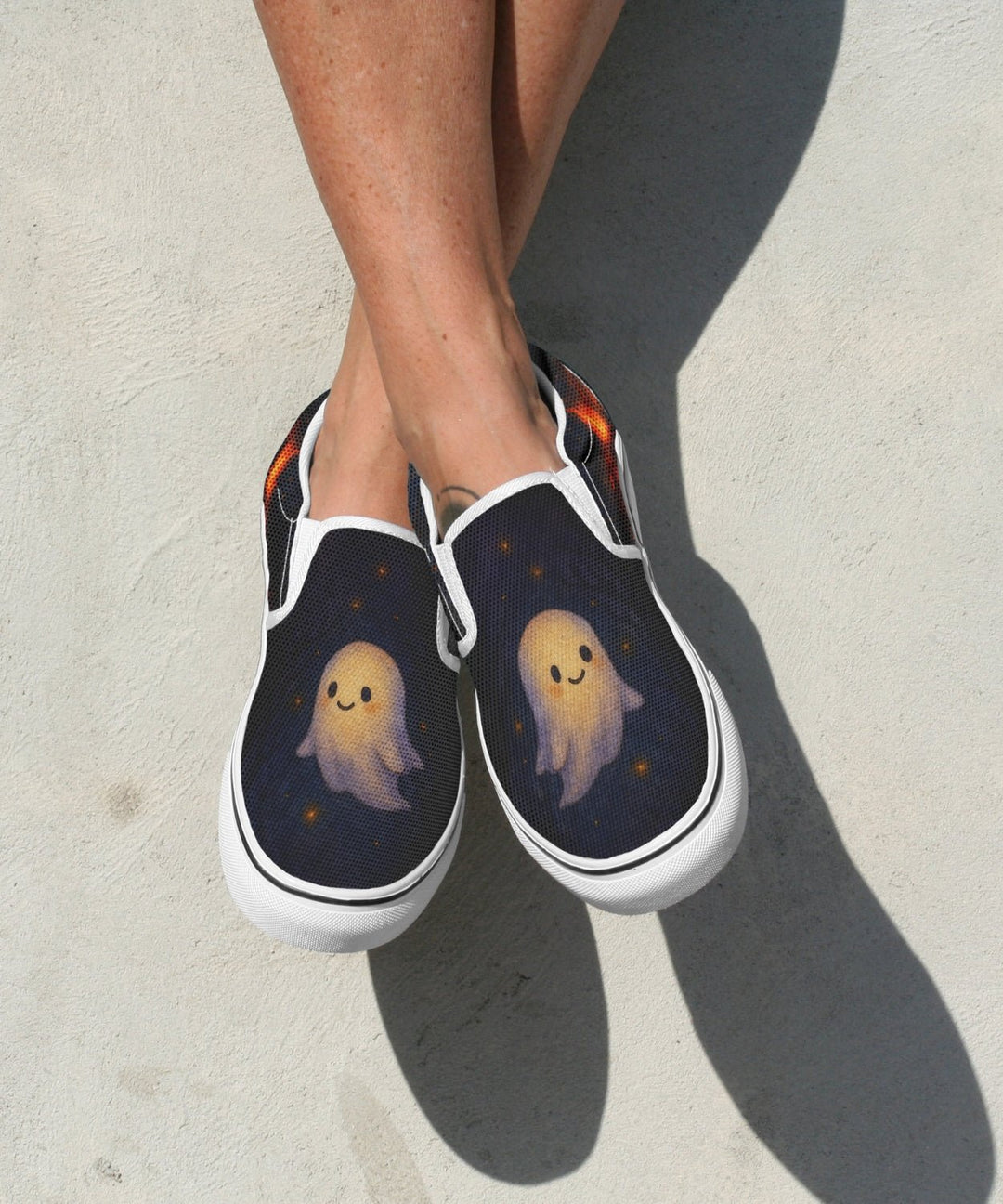 Campfire Ghost Slip - On Shoes - The Pagan Grimoire