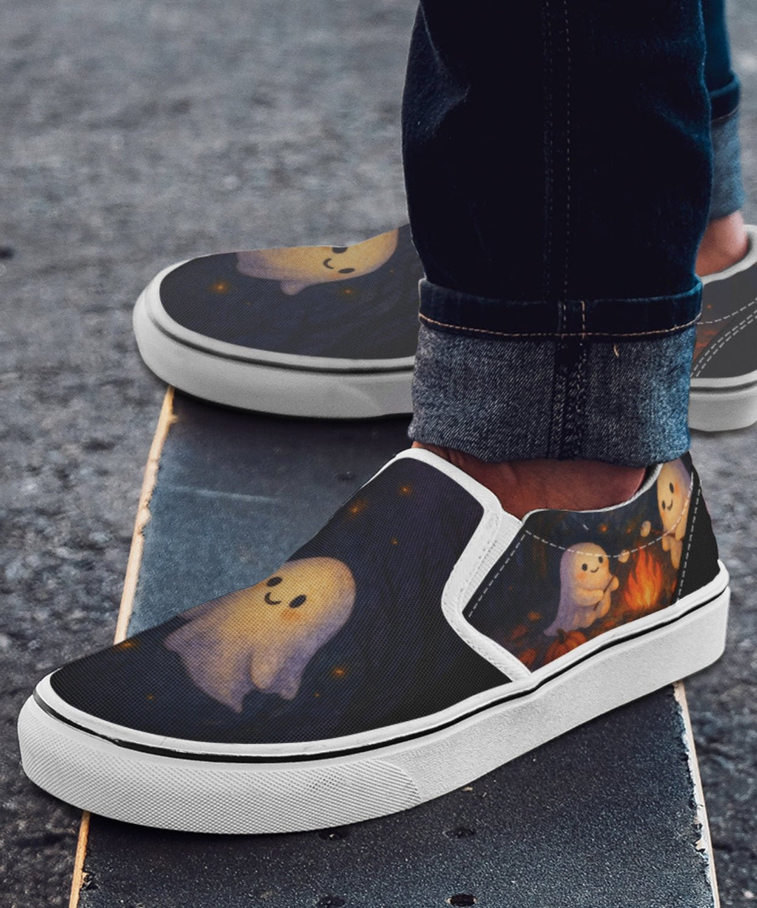 Campfire Ghost Slip - On Shoes - The Pagan Grimoire