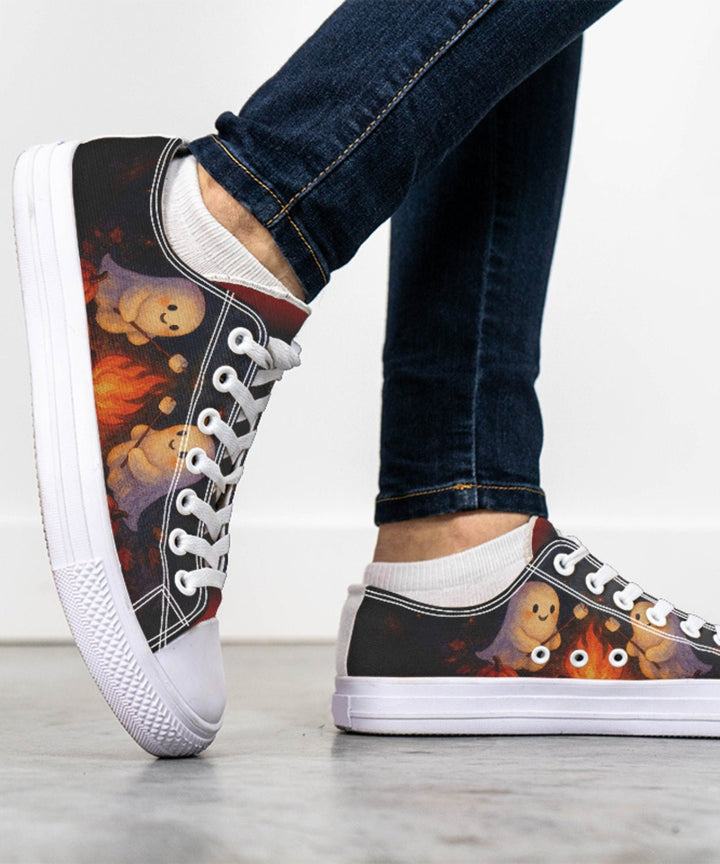 Campfire Ghost Low Tops - The Pagan Grimoire
