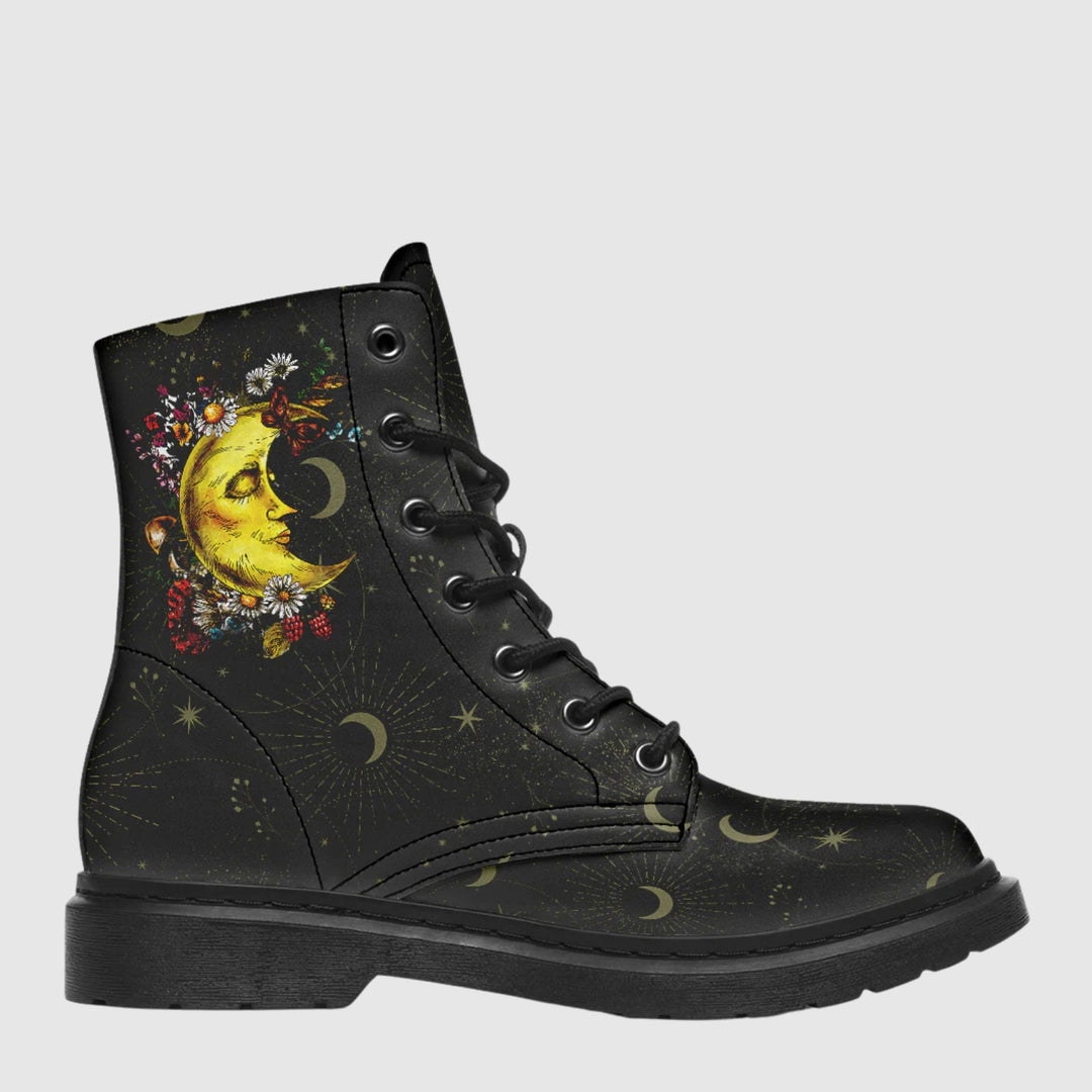 Celestial Moth Combat Boots