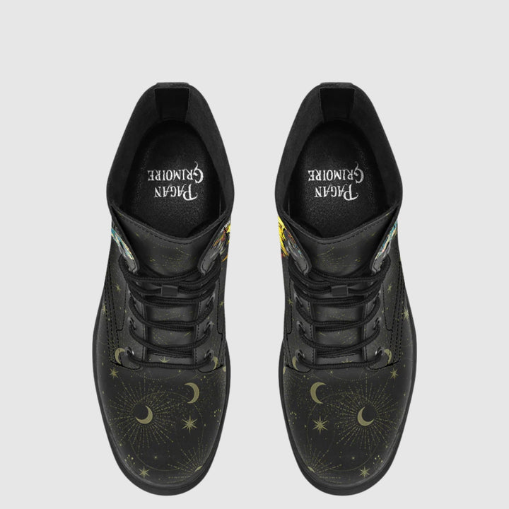 Celestial Moth Combat Boots