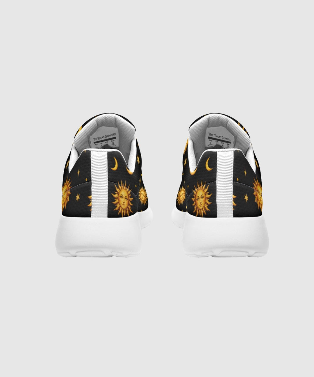 Celestial Sun Moon and Stars Sneakers - The Pagan Grimoire