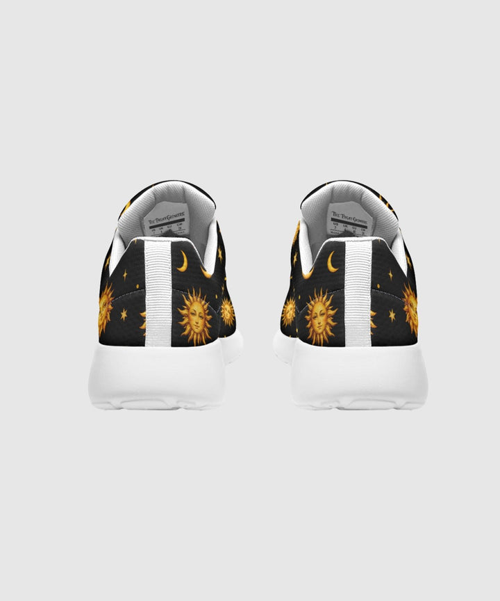 Celestial Sun Moon and Stars Sneakers - The Pagan Grimoire
