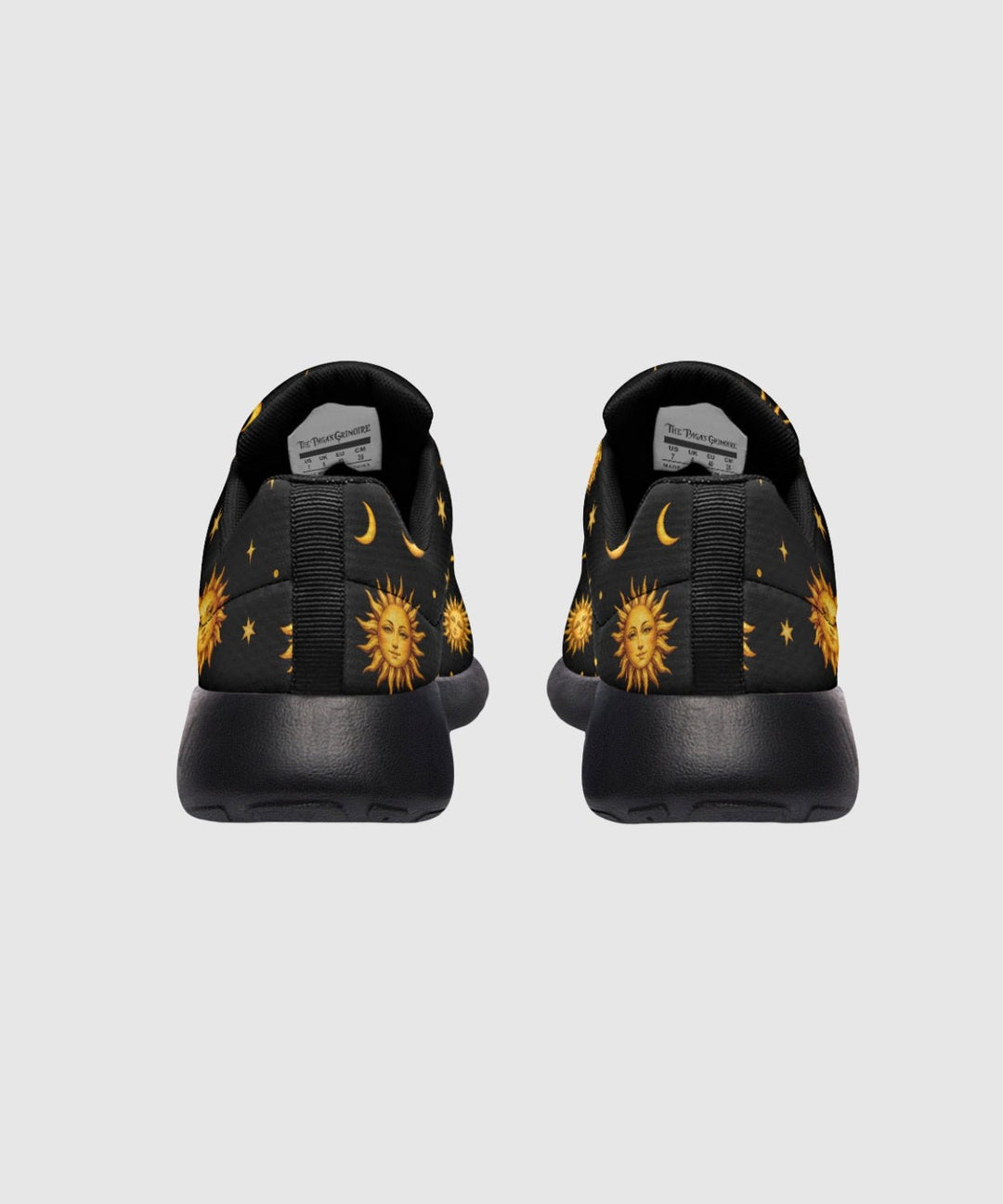 Celestial Sun Moon and Stars Sneakers - The Pagan Grimoire