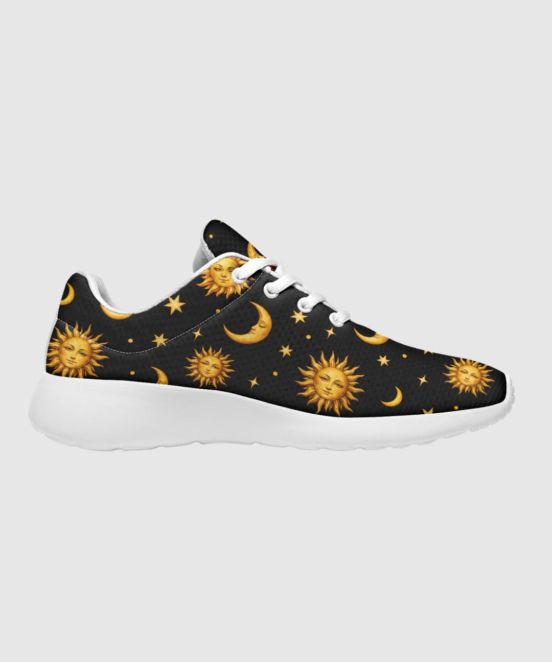 Celestial Sun Moon and Stars Sneakers - The Pagan Grimoire