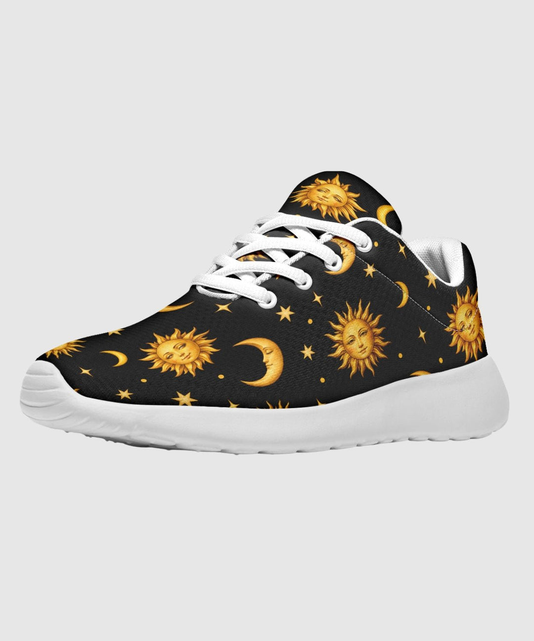 Celestial Sun Moon and Stars Sneakers - The Pagan Grimoire