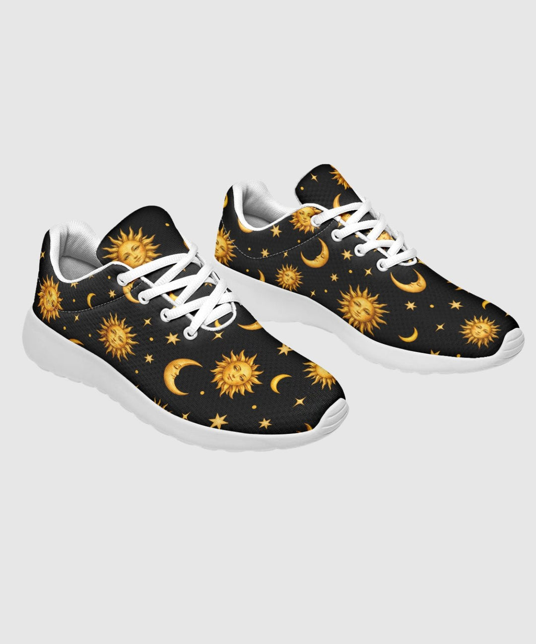 Celestial Sun Moon and Stars Sneakers - The Pagan Grimoire