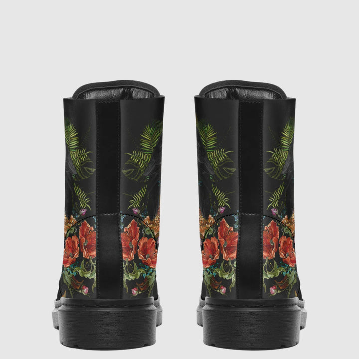 Crimson Raven Combat Boots