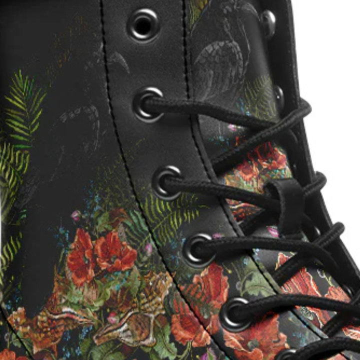 Crimson Raven Combat Boots