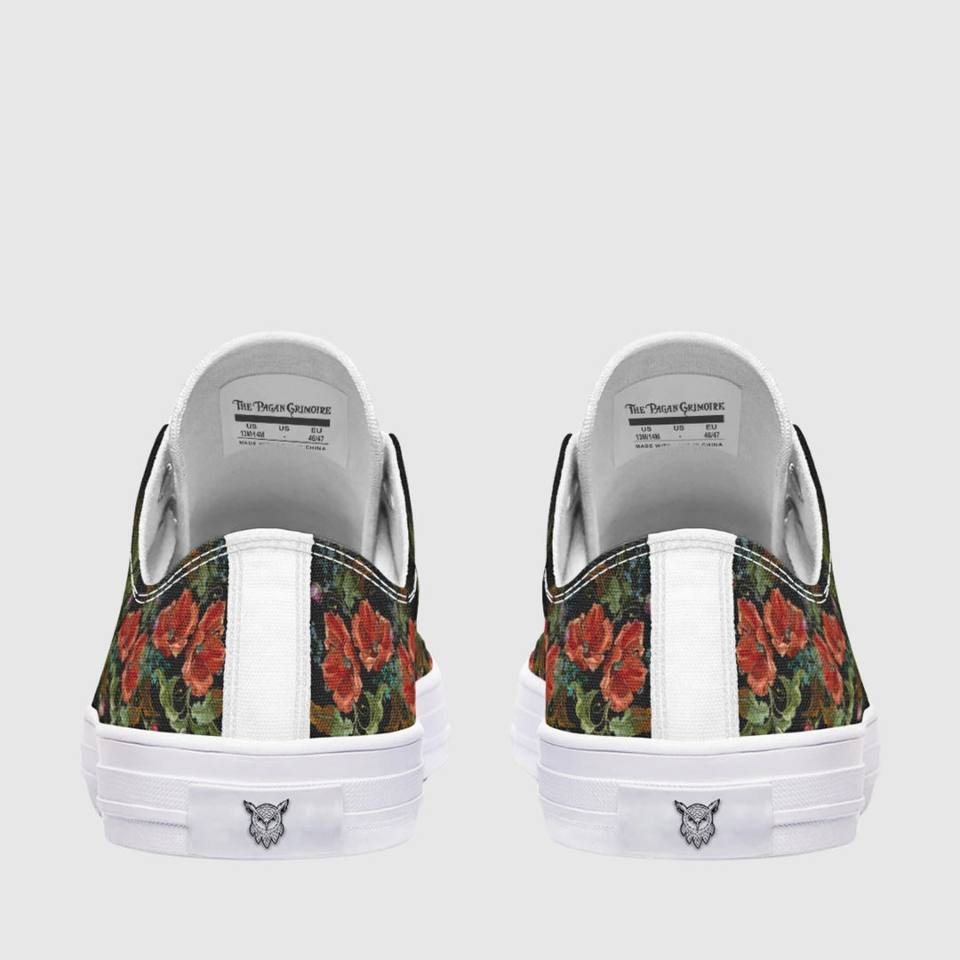 Crimson Raven Low Tops