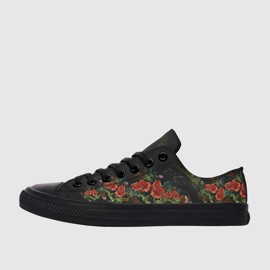 Crimson Raven Low Tops