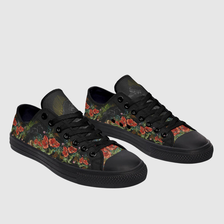 Crimson Raven Low Tops