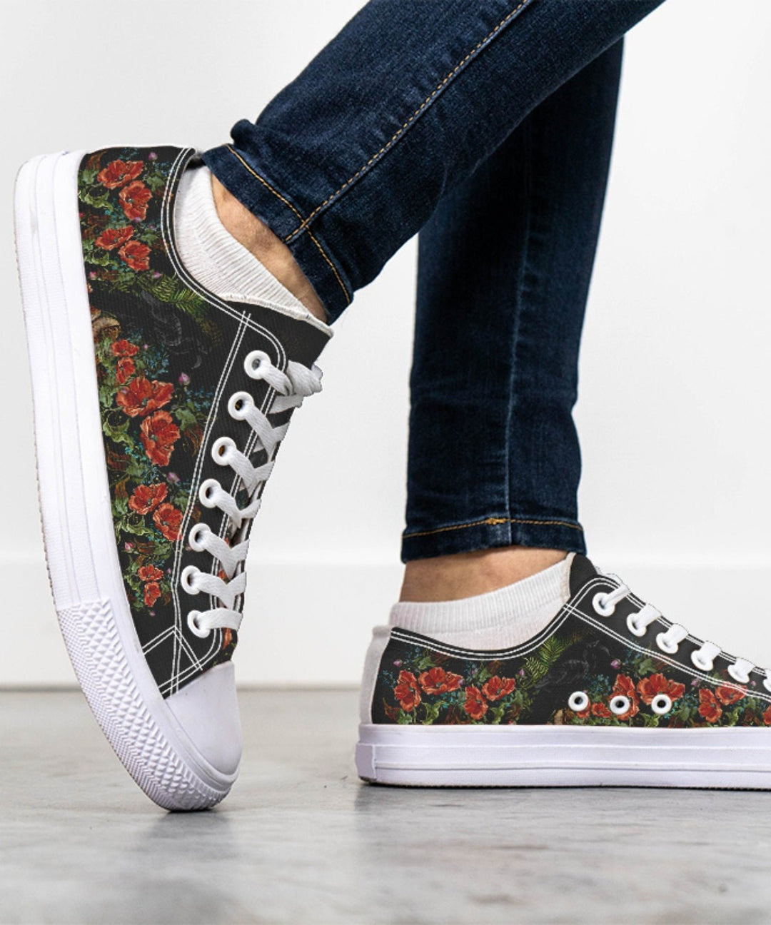 Crimson Raven Low Tops - The Pagan Grimoire