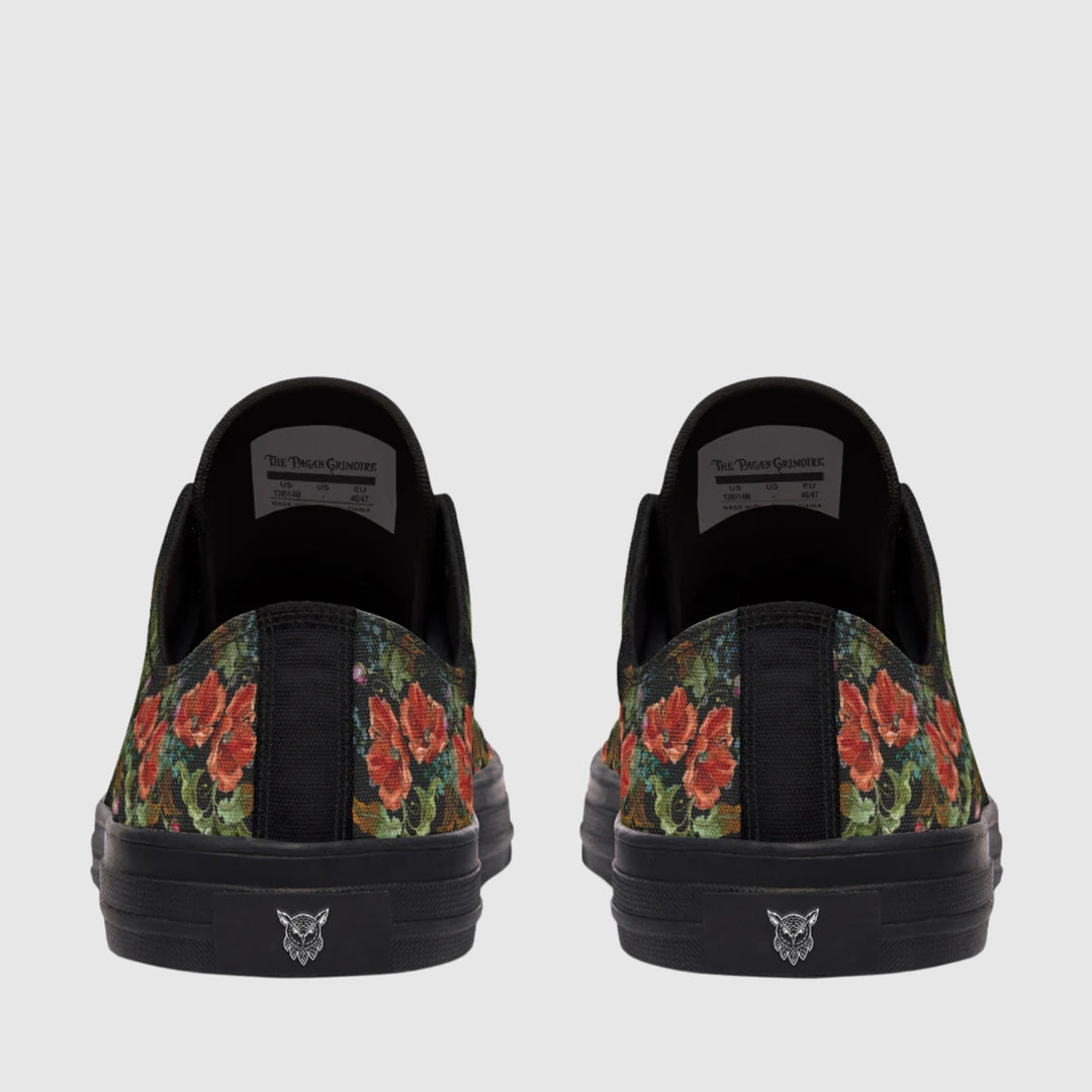 Crimson Raven Low Tops