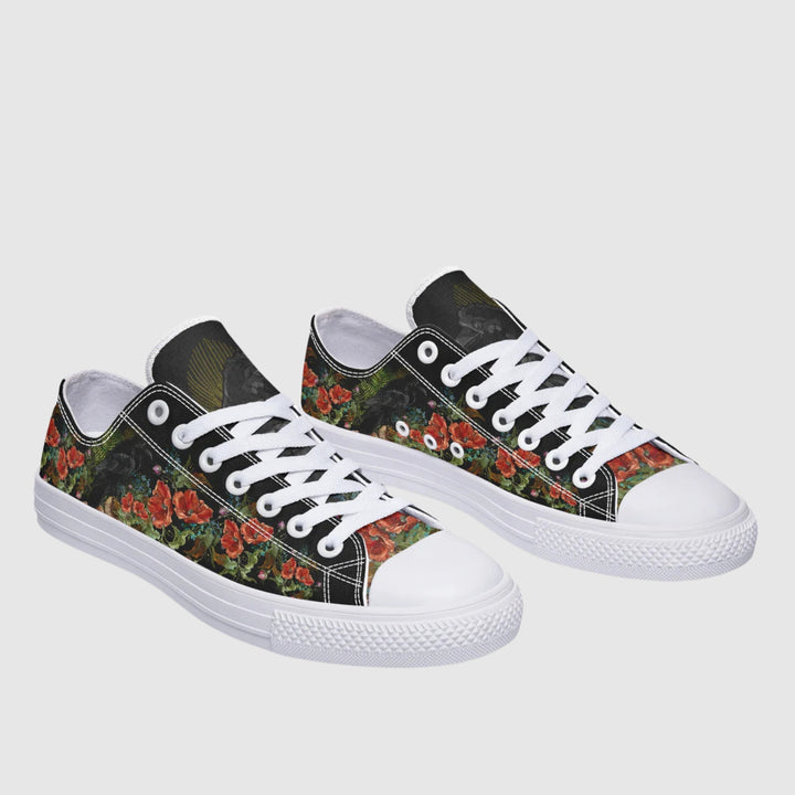 Crimson Raven Low Tops