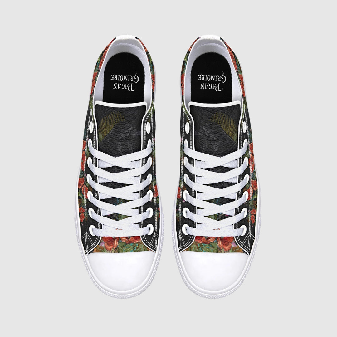 Crimson Raven Low Tops