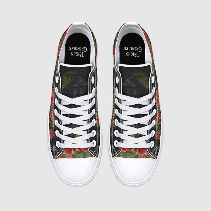 Crimson Raven Low Tops
