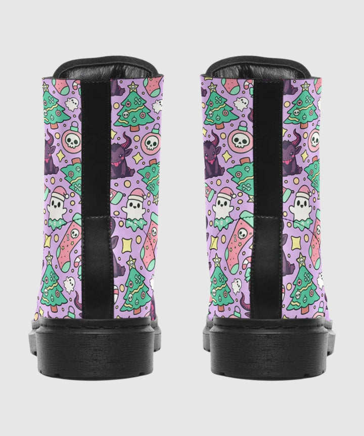 Cute Krampus Combat Boots - The Pagan Grimoire