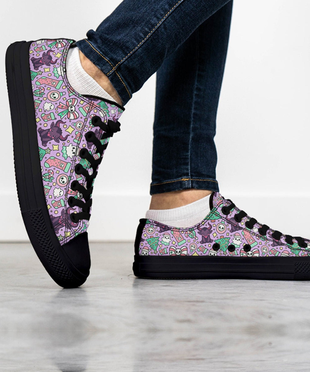 Cute Krampus Lowtops - The Pagan Grimoire