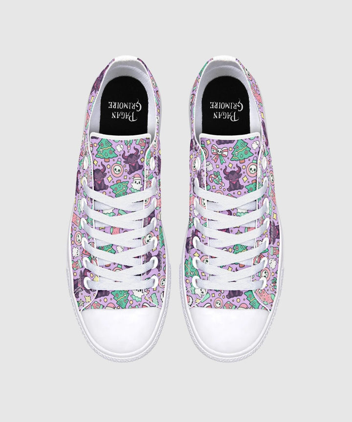 Cute Krampus Lowtops - The Pagan Grimoire