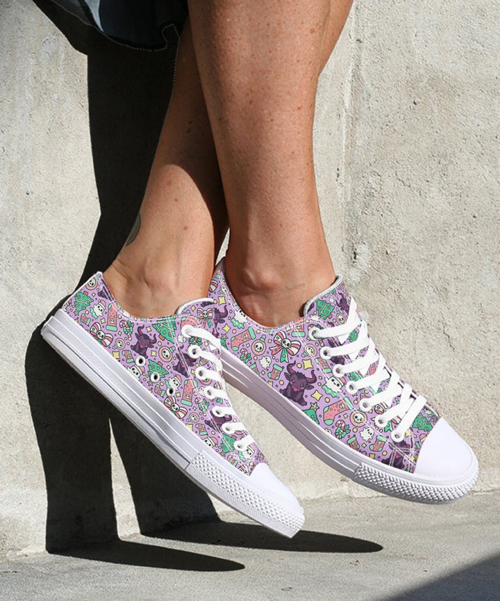 Cute Krampus Lowtops - The Pagan Grimoire