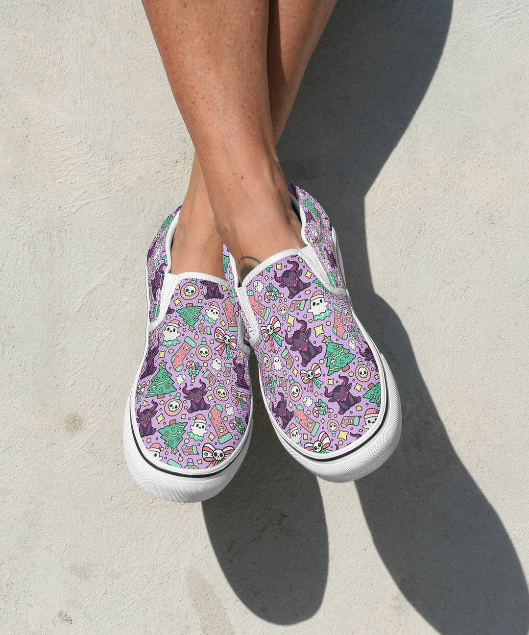 Cute Krampus Slip - On Shoes - The Pagan Grimoire