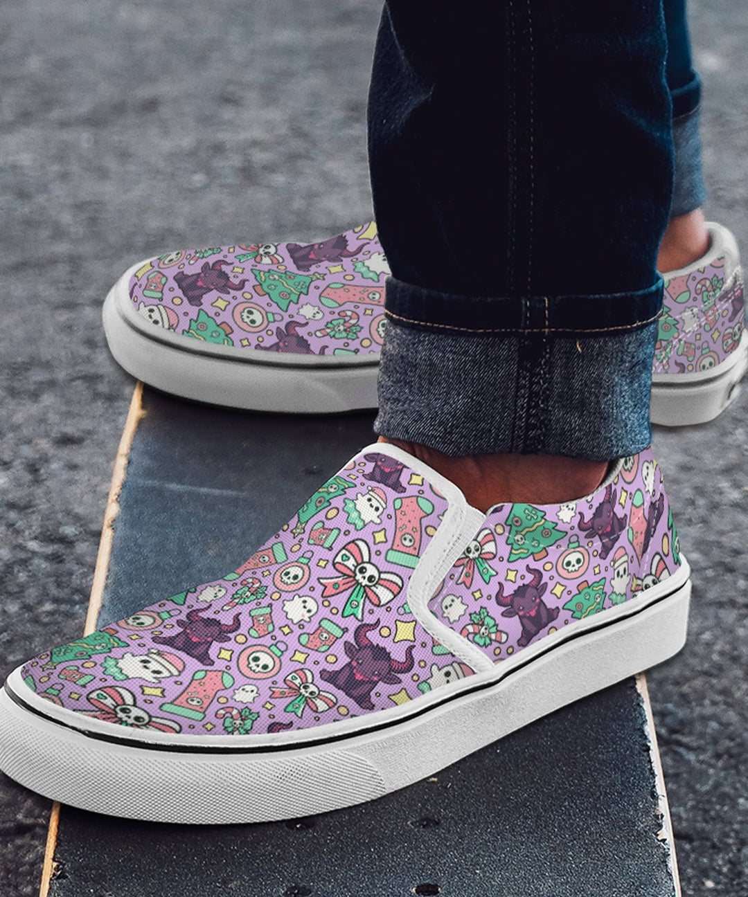 Cute Krampus Slip - On Shoes - The Pagan Grimoire