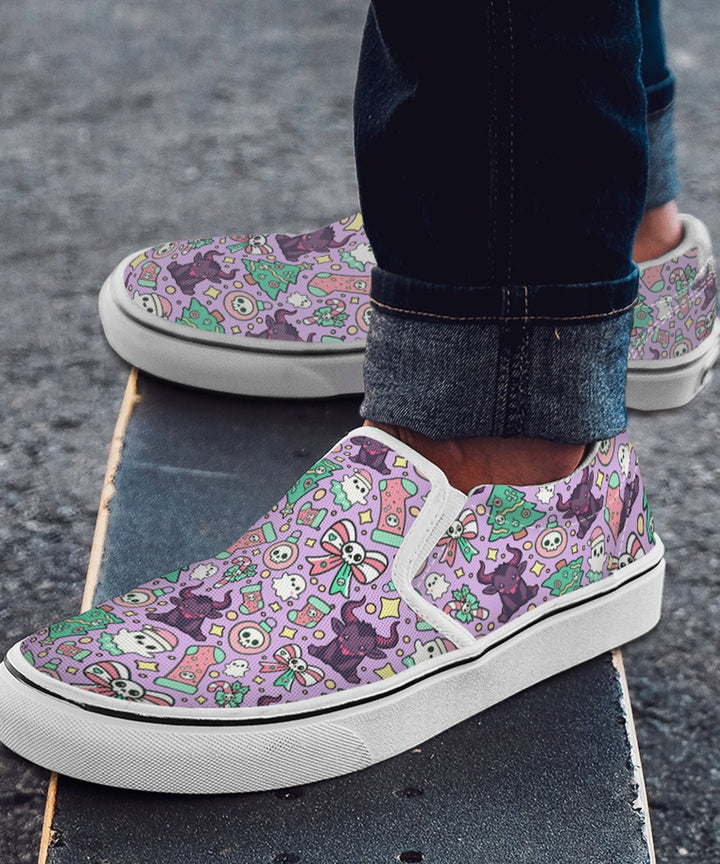 Cute Krampus Slip - On Shoes - The Pagan Grimoire