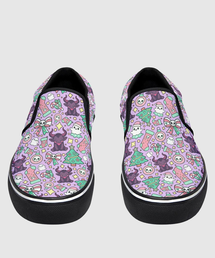 Cute Krampus Slip - On Shoes - The Pagan Grimoire