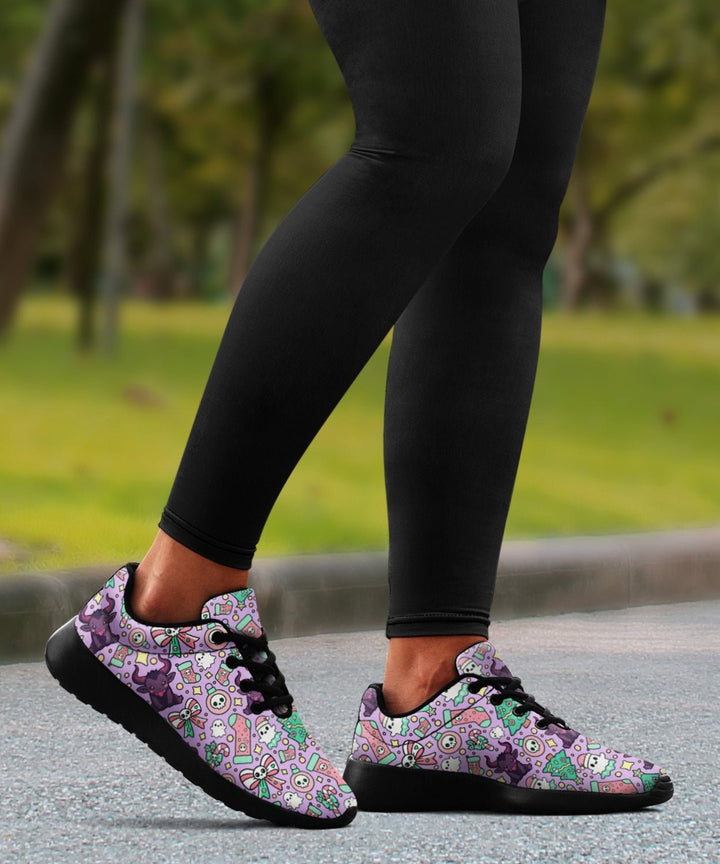 Cute Krampus Sneakers - The Pagan Grimoire