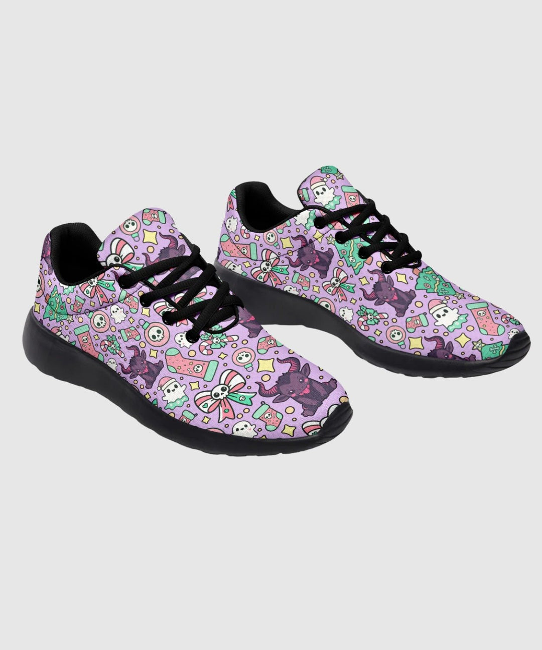 Cute Krampus Sneakers - The Pagan Grimoire