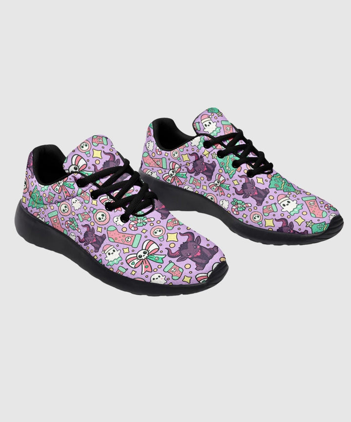 Cute Krampus Sneakers - The Pagan Grimoire