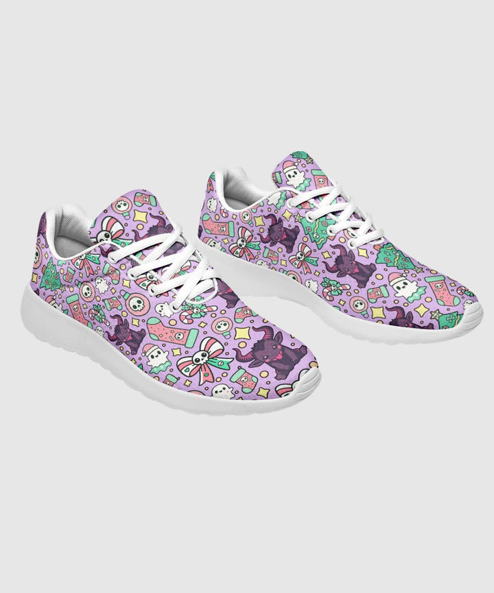 Cute Krampus Sneakers - The Pagan Grimoire