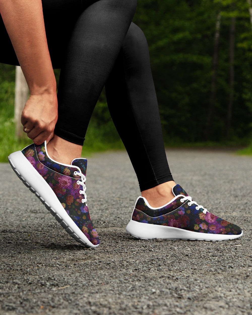 Midnight Bloom Sneakers - The Pagan Grimoire
