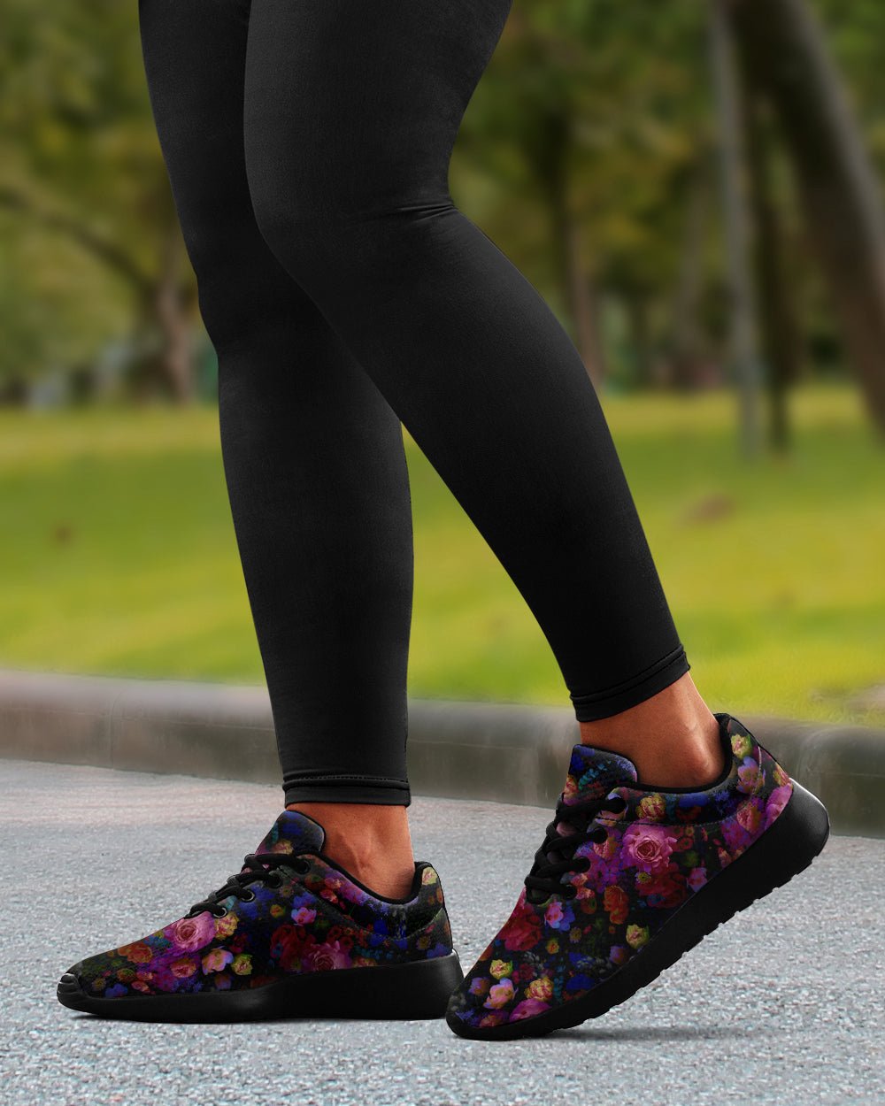 Midnight Bloom Sneakers - The Pagan Grimoire
