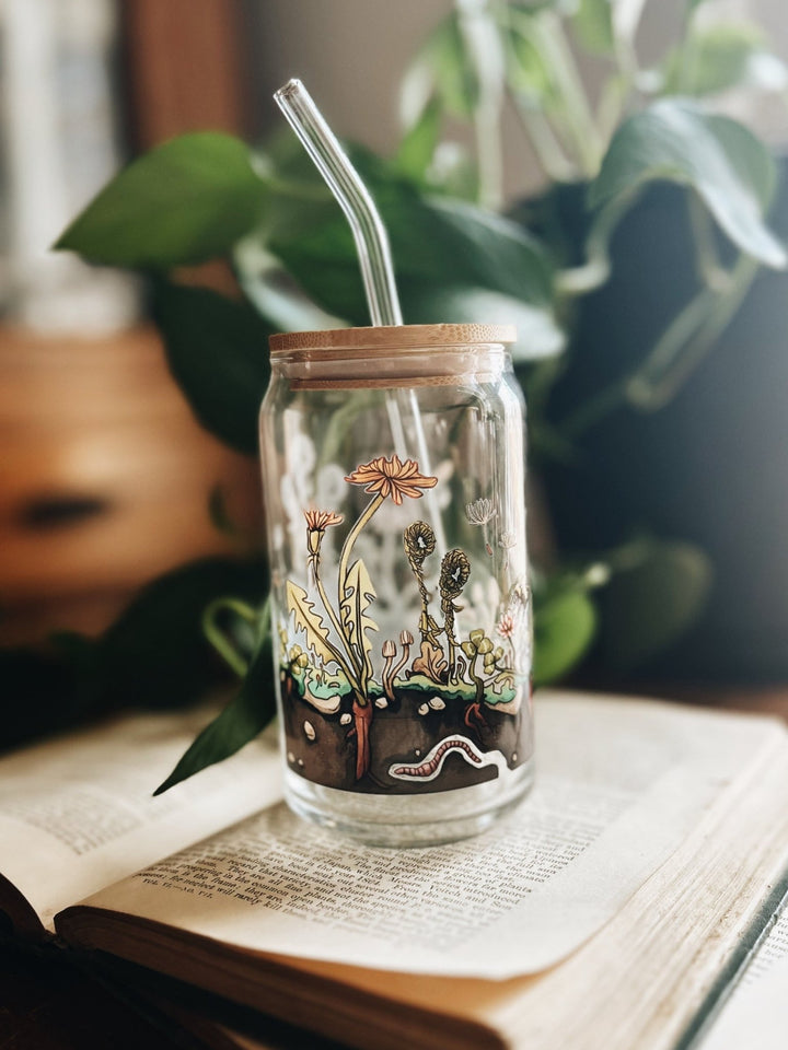 Wee Dirt Friends Glass Tumbler - The Pagan Grimoire