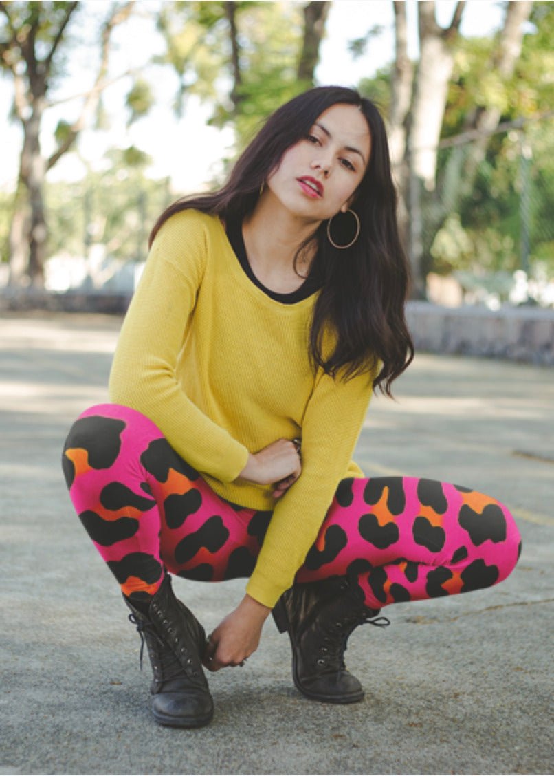 Electric Leopard Leggings - The Pagan Grimoire