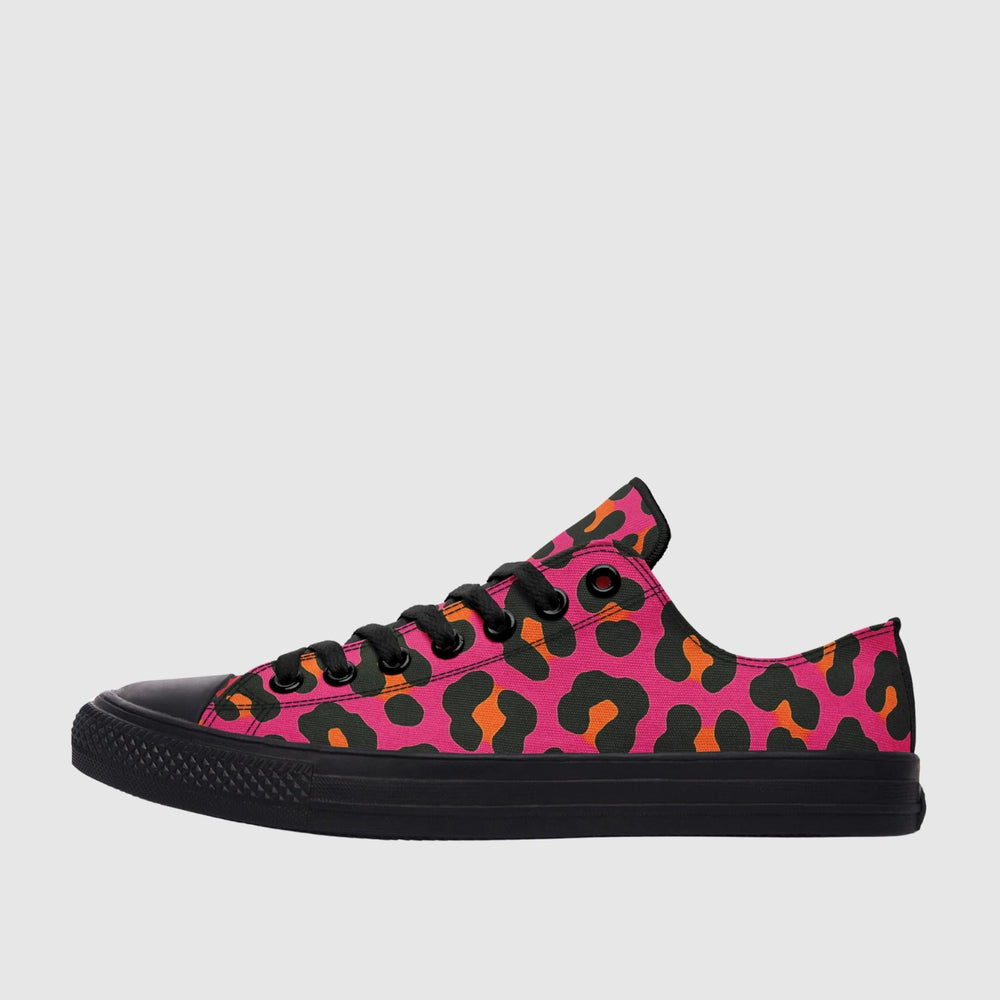 Electric Leopard Low Tops - The Pagan Grimoire