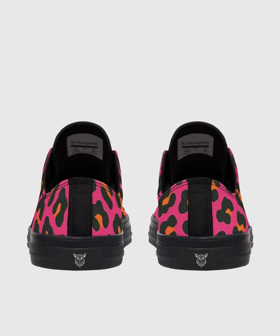 Electric Leopard Low Tops - The Pagan Grimoire