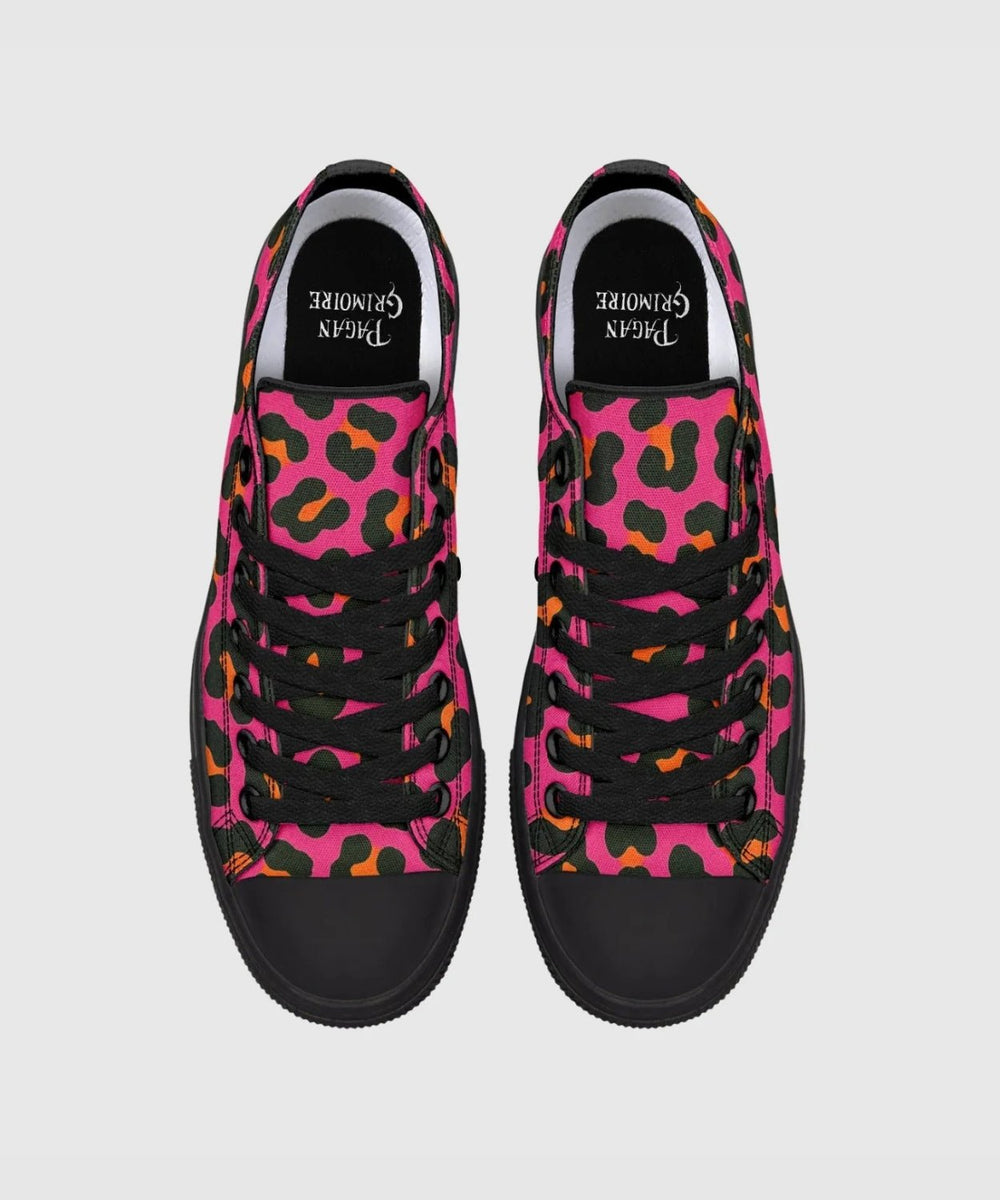 Electric Leopard Low Tops - The Pagan Grimoire