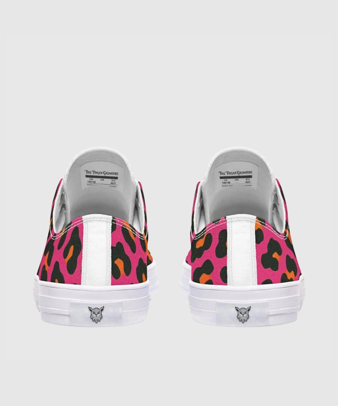 Electric Leopard Low Tops - The Pagan Grimoire
