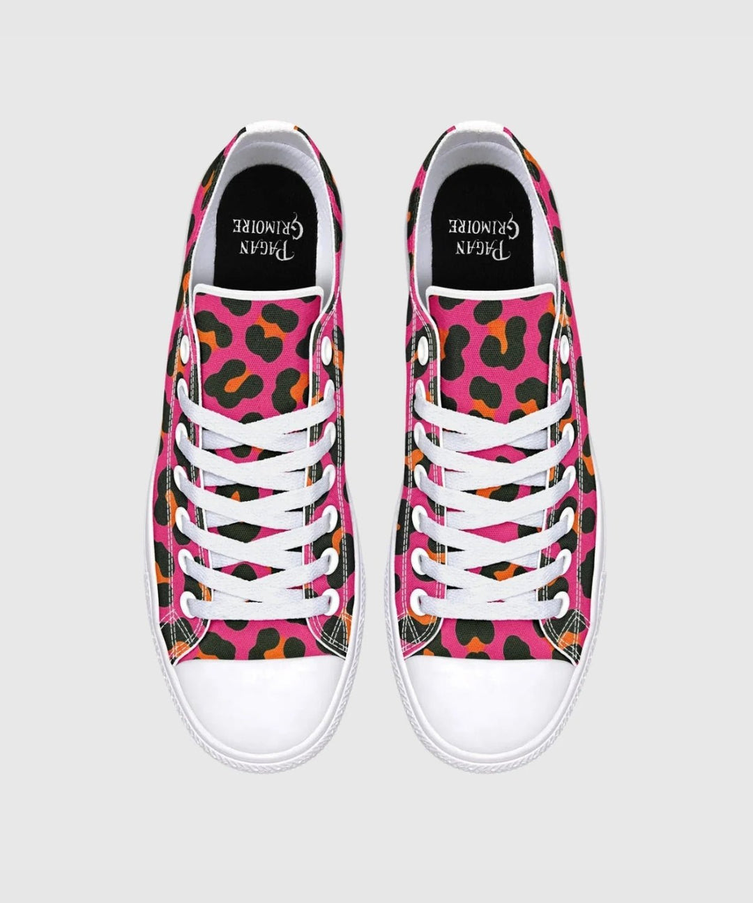 Electric Leopard Low Tops - The Pagan Grimoire