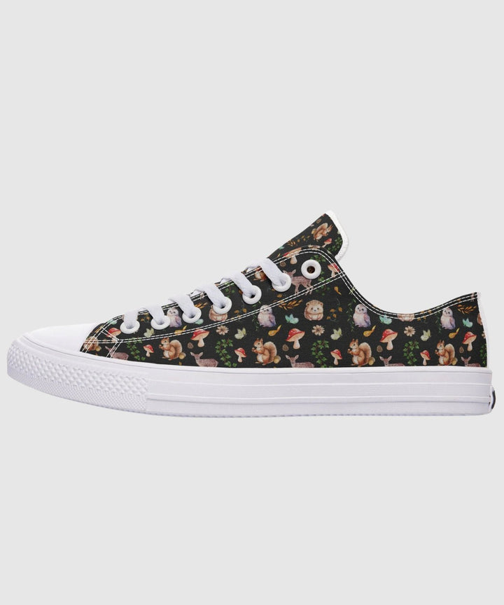 Fall Forest Friends Low Tops - The Pagan Grimoire