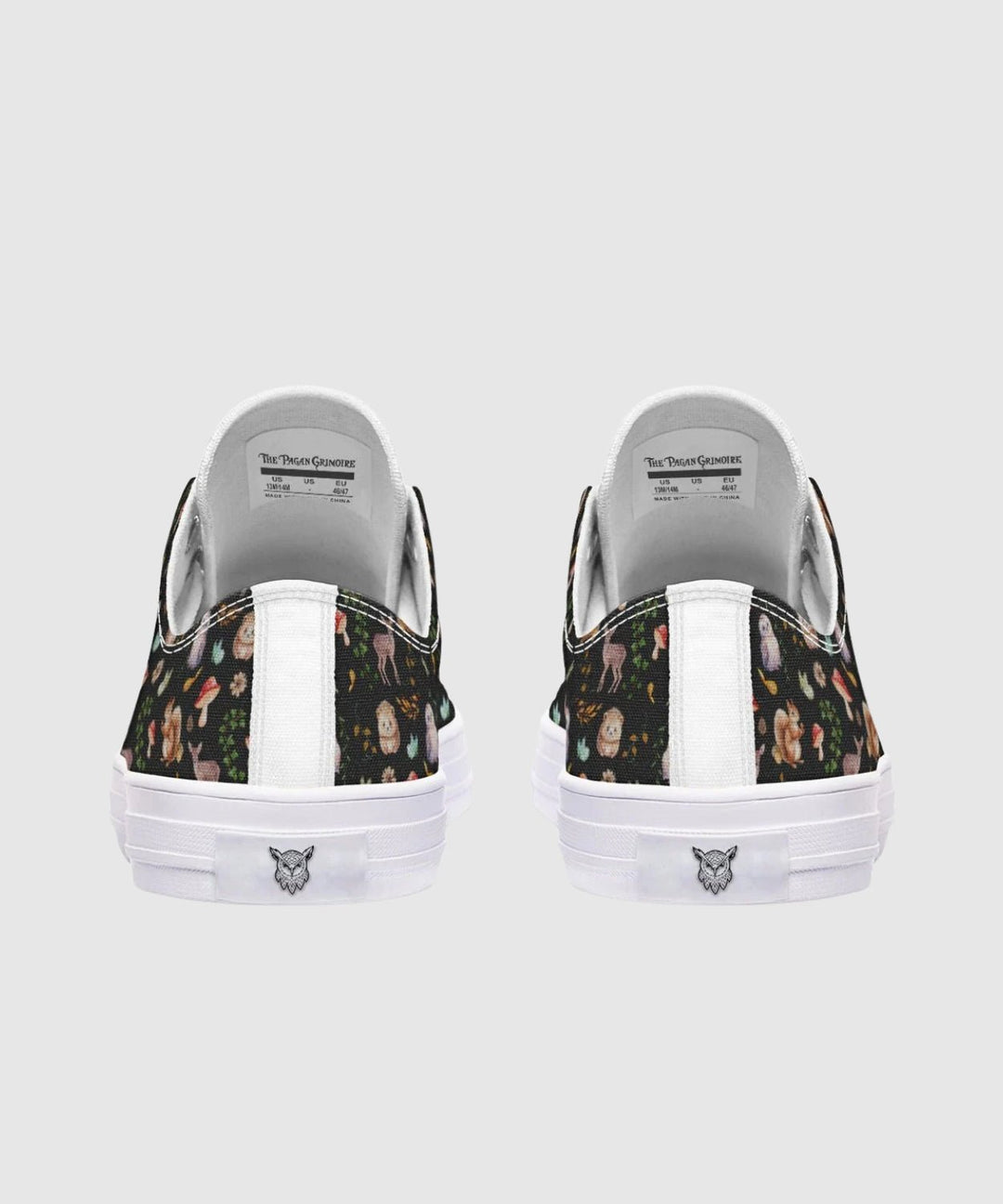 Fall Forest Friends Low Tops - The Pagan Grimoire